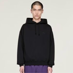 Y-3 Adidas Yohji Yamamoto signature classic chest logo Black FT Hoodie/M